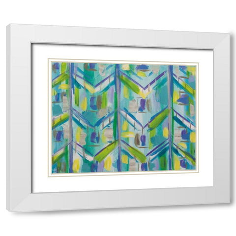 Africa White Modern Wood Framed Art Print with Double Matting by Vertentes, Jeanette