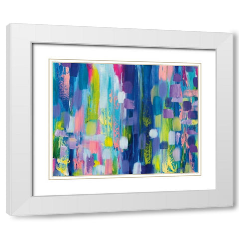 Radiance White Modern Wood Framed Art Print with Double Matting by Vertentes, Jeanette