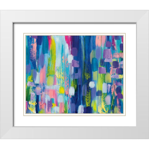 Radiance White Modern Wood Framed Art Print with Double Matting by Vertentes, Jeanette