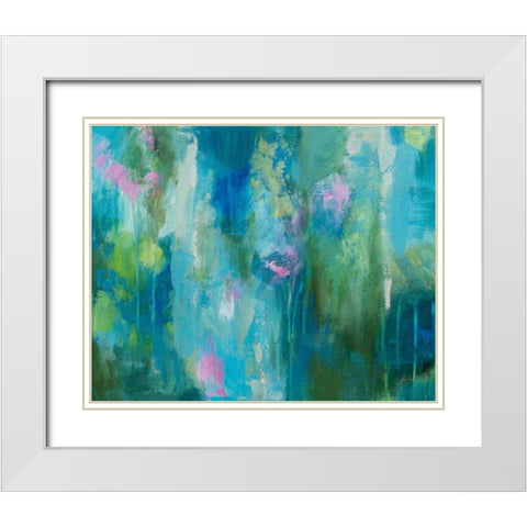 Playful White Modern Wood Framed Art Print with Double Matting by Vertentes, Jeanette