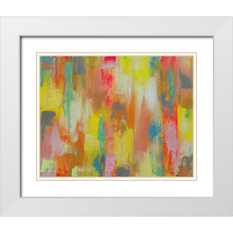 Levity White Modern Wood Framed Art Print with Double Matting by Vertentes, Jeanette