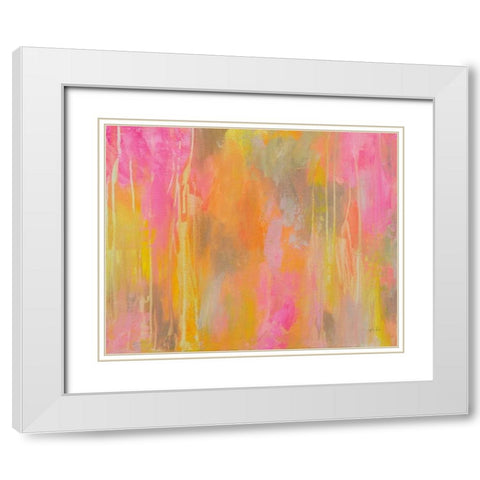 Jubilation White Modern Wood Framed Art Print with Double Matting by Vertentes, Jeanette