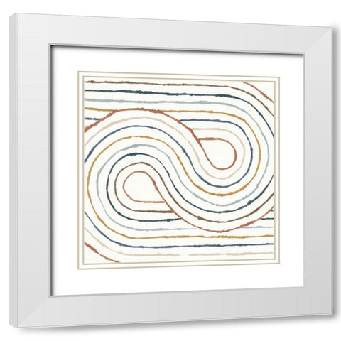 Rainbow Road I White Modern Wood Framed Art Print with Double Matting by Hershey, Moira