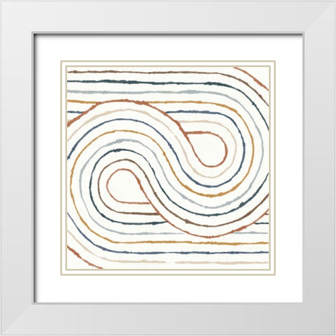 Rainbow Road I White Modern Wood Framed Art Print with Double Matting by Hershey, Moira