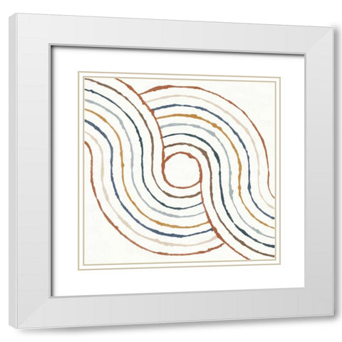 Rainbow Road II White Modern Wood Framed Art Print with Double Matting by Hershey, Moira