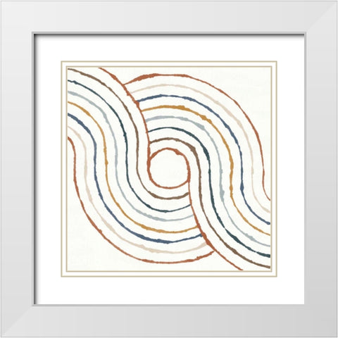 Rainbow Road II White Modern Wood Framed Art Print with Double Matting by Hershey, Moira