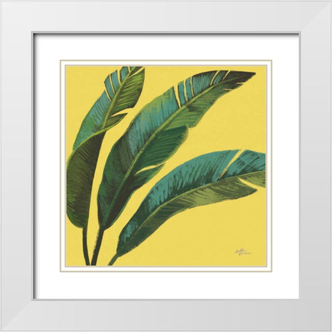 Welcome to Paradise XI Yellow White Modern Wood Framed Art Print with Double Matting by Penner, Janelle