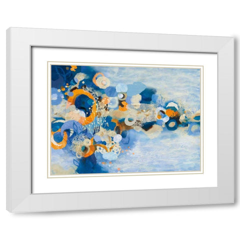 Nantucket Summer White Modern Wood Framed Art Print with Double Matting by Ferguson, Kathy