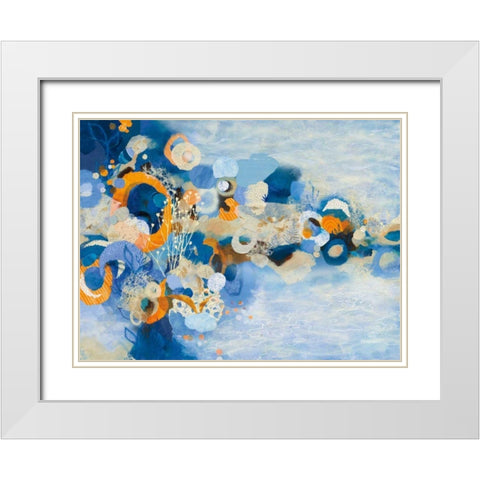 Nantucket Summer White Modern Wood Framed Art Print with Double Matting by Ferguson, Kathy