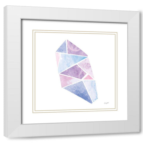 Shine VII White Modern Wood Framed Art Print with Double Matting by Prahl, Courtney