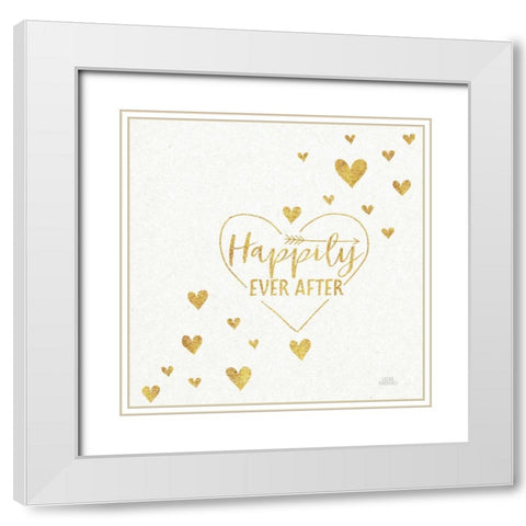 Lovestruck IV Sq White Modern Wood Framed Art Print with Double Matting by Marshall, Laura