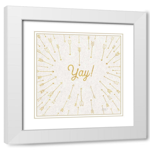 Lovestruck VI Sq White Modern Wood Framed Art Print with Double Matting by Marshall, Laura