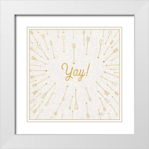 Lovestruck VI Sq White Modern Wood Framed Art Print with Double Matting by Marshall, Laura