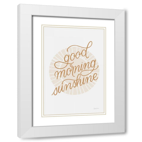 Boho Nursery II White Modern Wood Framed Art Print with Double Matting by Thorns, Becky