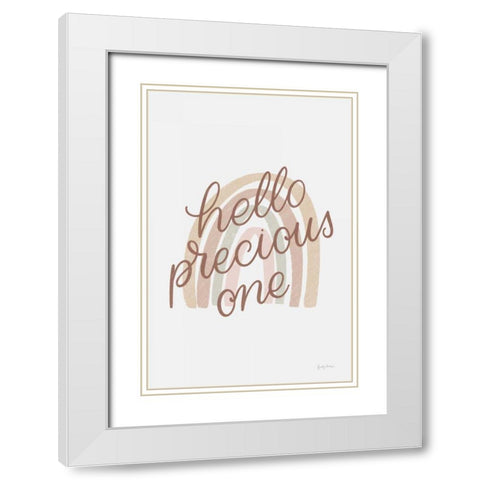 Boho Nursery III White Modern Wood Framed Art Print with Double Matting by Thorns, Becky