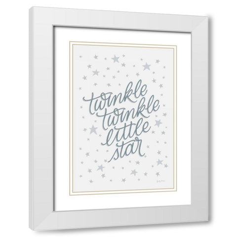 Boho Nursery VIII White Modern Wood Framed Art Print with Double Matting by Thorns, Becky