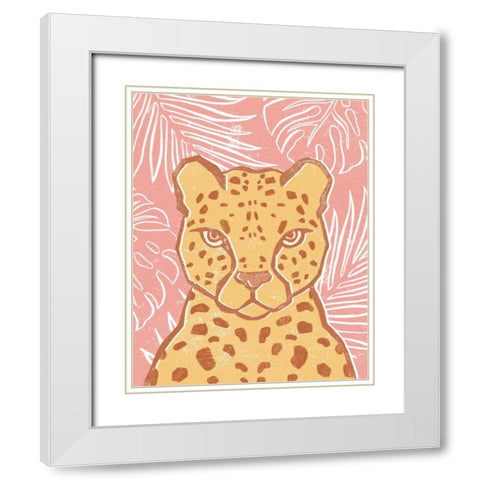 Jungle II White Modern Wood Framed Art Print with Double Matting by Hershey, Moira
