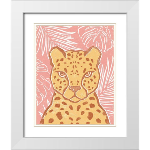 Jungle II White Modern Wood Framed Art Print with Double Matting by Hershey, Moira