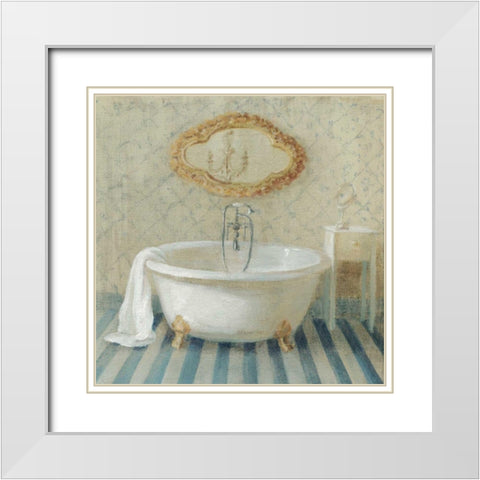 Victorian Bath II White Modern Wood Framed Art Print with Double Matting by Nai, Danhui