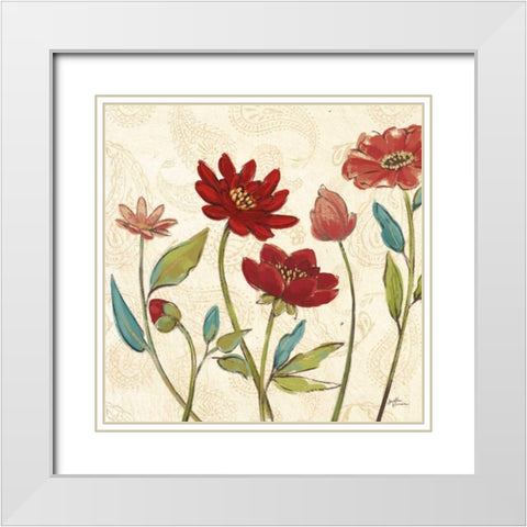 Red Gold Beauties I Crop White Modern Wood Framed Art Print with Double Matting by Penner, Janelle