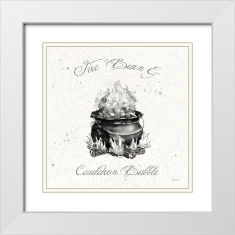 Phantoms of the Night II White Modern Wood Framed Art Print with Double Matting by Tavoletti, Anne