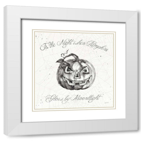 Phantoms of the Night III White Modern Wood Framed Art Print with Double Matting by Tavoletti, Anne