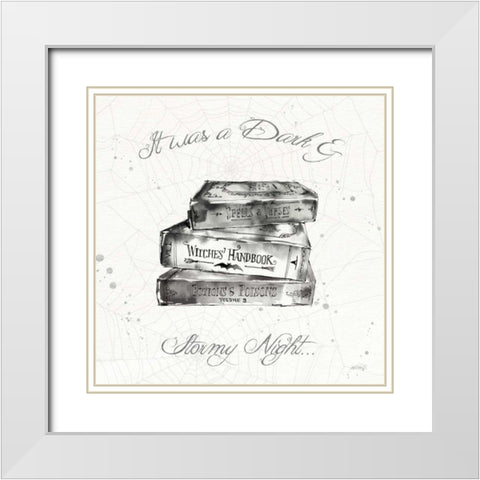 Phantoms of the Night VI White Modern Wood Framed Art Print with Double Matting by Tavoletti, Anne