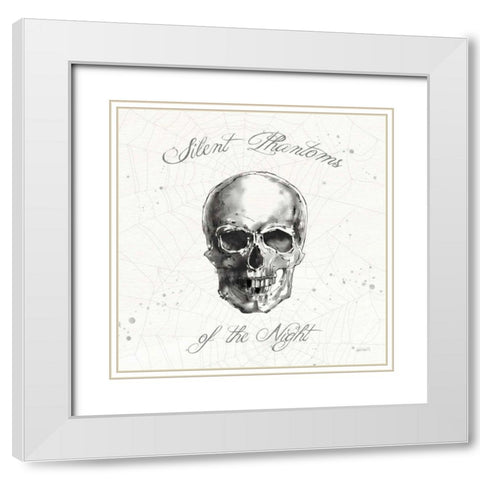 Phantoms of the Night VII White Modern Wood Framed Art Print with Double Matting by Tavoletti, Anne