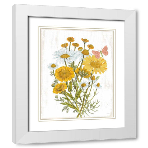 White Barn Flowers X White Modern Wood Framed Art Print with Double Matting by Schlabach, Sue