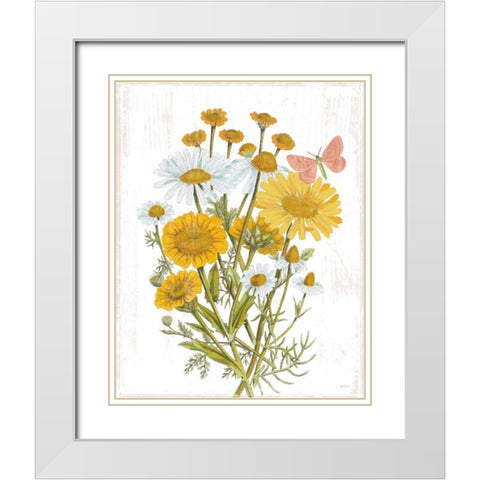 White Barn Flowers X White Modern Wood Framed Art Print with Double Matting by Schlabach, Sue