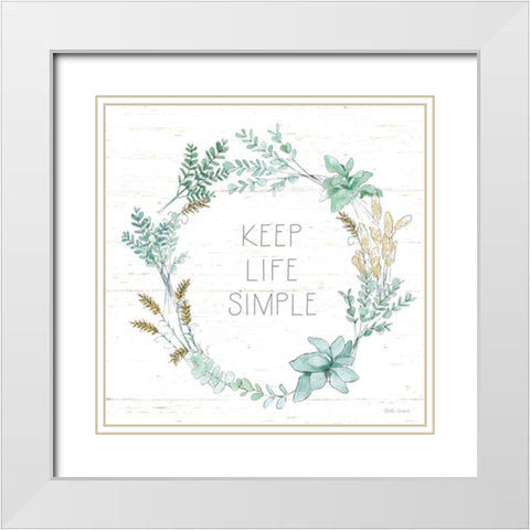 Farmhouse Cotton IX Neutral White Modern Wood Framed Art Print with Double Matting by Grove, Beth