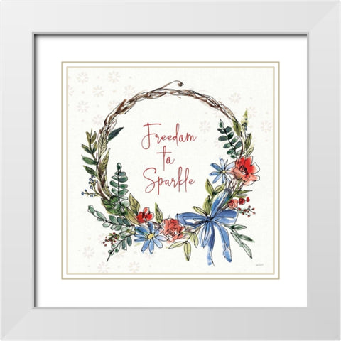 Americana Mood VII White Modern Wood Framed Art Print with Double Matting by Tavoletti, Anne