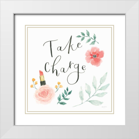 Chase Dreams IV White Modern Wood Framed Art Print with Double Matting by Jackson, Jenaya