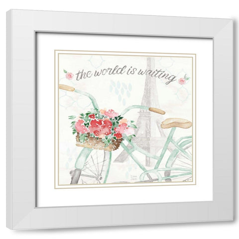 Boho Ride III White Modern Wood Framed Art Print with Double Matting by June, Dina