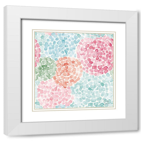 Boho Ride Pattern IVA White Modern Wood Framed Art Print with Double Matting by June, Dina