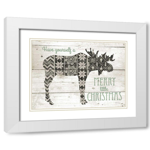 Nordic Holiday I Neutral White Modern Wood Framed Art Print with Double Matting by Grove, Beth