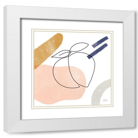 Kitchen Table IV White Modern Wood Framed Art Print with Double Matting by Marshall, Laura