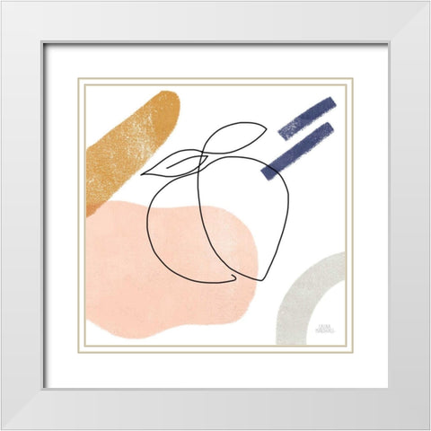 Kitchen Table IV White Modern Wood Framed Art Print with Double Matting by Marshall, Laura