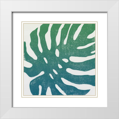 Tropical Treasures I Blue Green White Modern Wood Framed Art Print with Double Matting by Hershey, Moira