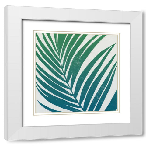 Tropical Treasures III Blue Green White Modern Wood Framed Art Print with Double Matting by Hershey, Moira