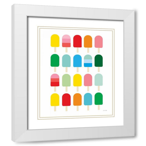 Popcycle Fun White Modern Wood Framed Art Print with Double Matting by Kelle, Ann