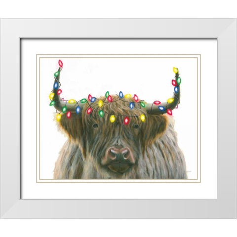 Holiday Highlander Crop White Modern Wood Framed Art Print with Double Matting by Wiens, James