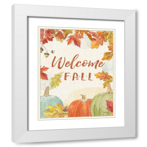 Falling for Fall VI v2 White Modern Wood Framed Art Print with Double Matting by Grove, Beth