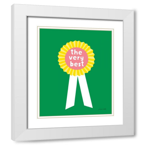 Very Best Award White Modern Wood Framed Art Print with Double Matting by Kelle, Ann
