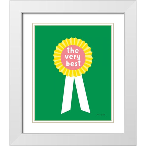 Very Best Award White Modern Wood Framed Art Print with Double Matting by Kelle, Ann