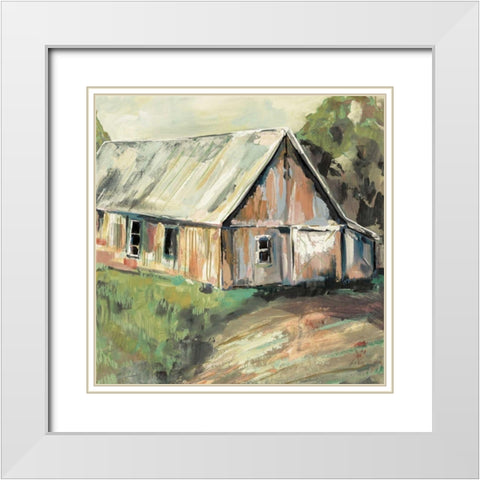 Going to the Country I Earth White Modern Wood Framed Art Print with Double Matting by Vertentes Jeanette