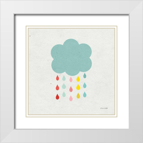 Cloud I White Modern Wood Framed Art Print with Double Matting by Kelle, Ann