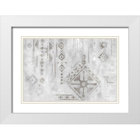 Scandanavian Mood I Silver White Modern Wood Framed Art Print with Double Matting by Vassileva, Silvia