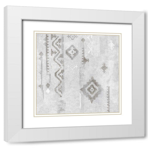Scandanavian Mood II Silver White Modern Wood Framed Art Print with Double Matting by Vassileva, Silvia