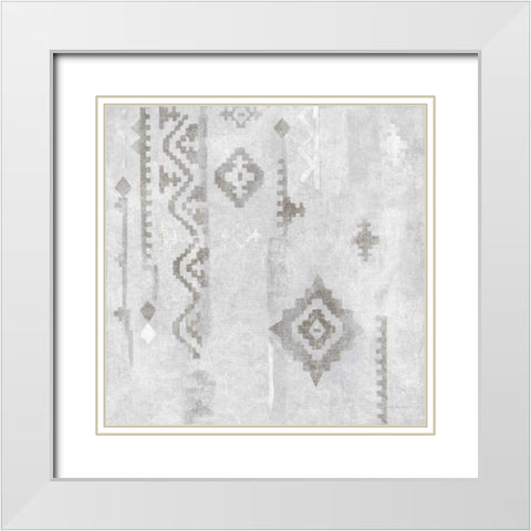 Scandanavian Mood II Silver White Modern Wood Framed Art Print with Double Matting by Vassileva, Silvia